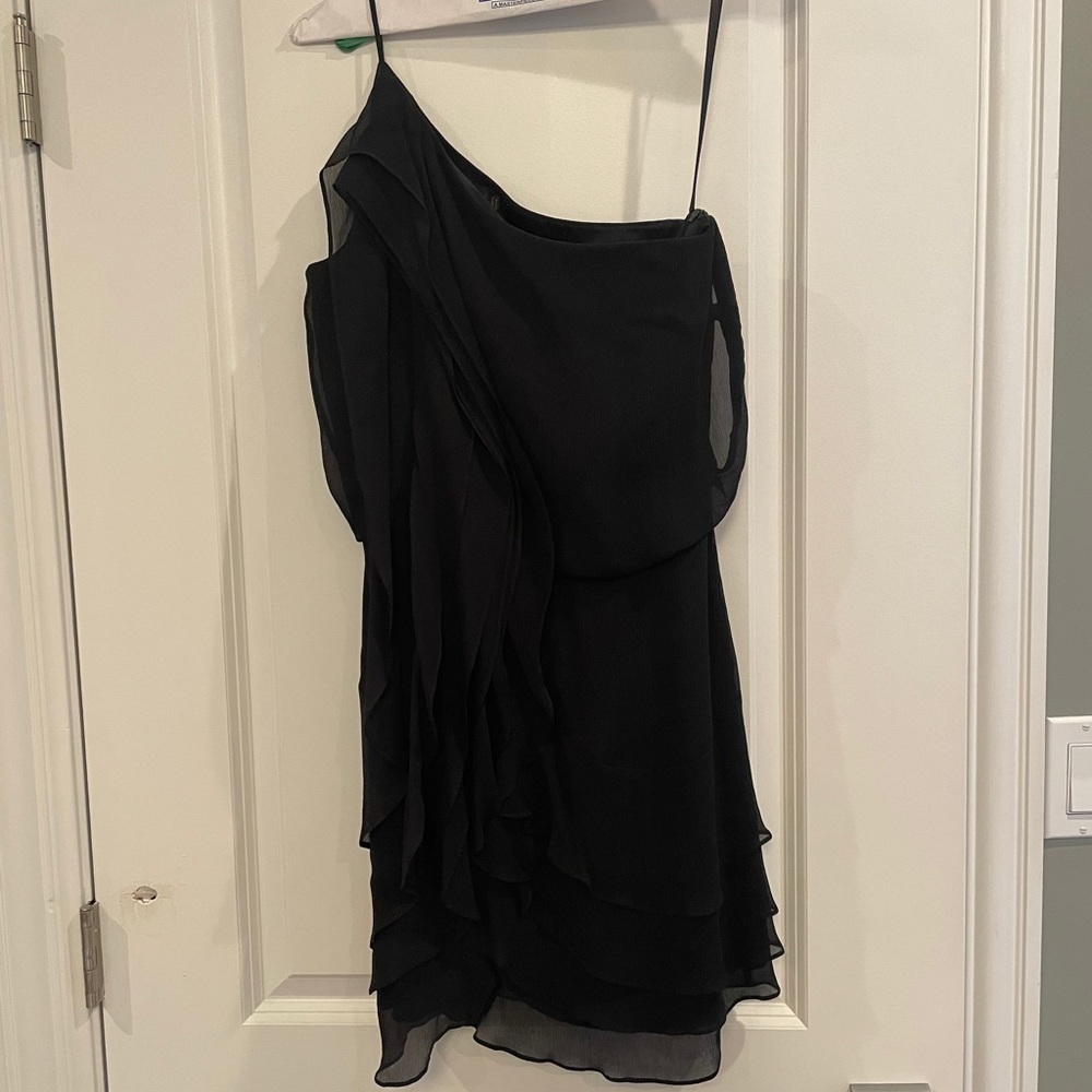 Black one shoulder dress